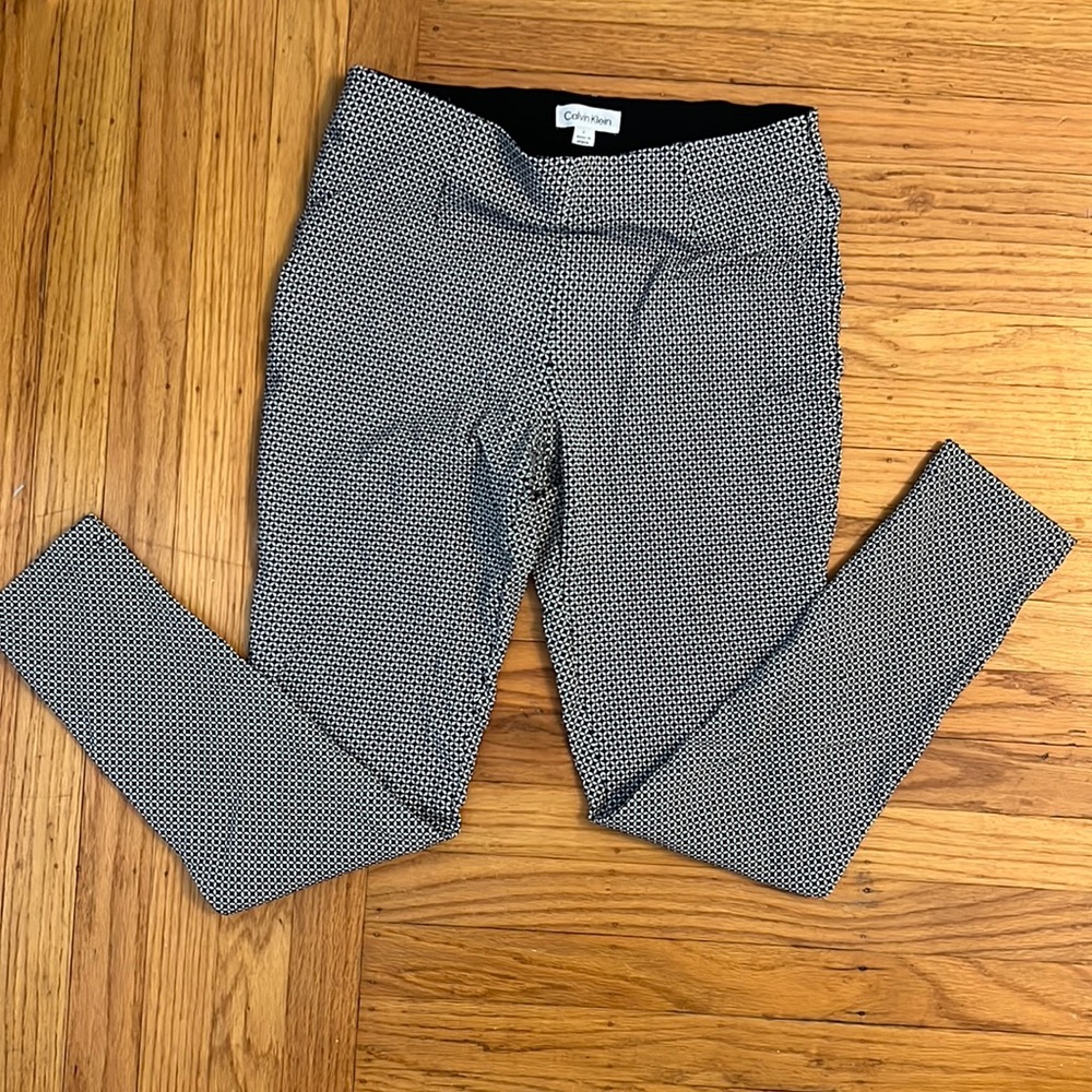 Calvin Klein Stretch Dress Pants White & Black size 6